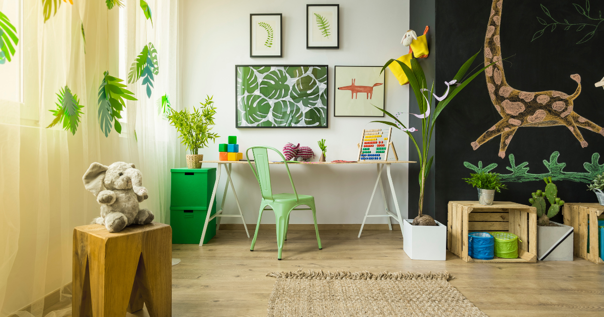 Interior Designs For Kids Green