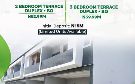 Luxury 2/3 Bedroom Terrace Duplex for Sale in Abijo, G.R.A